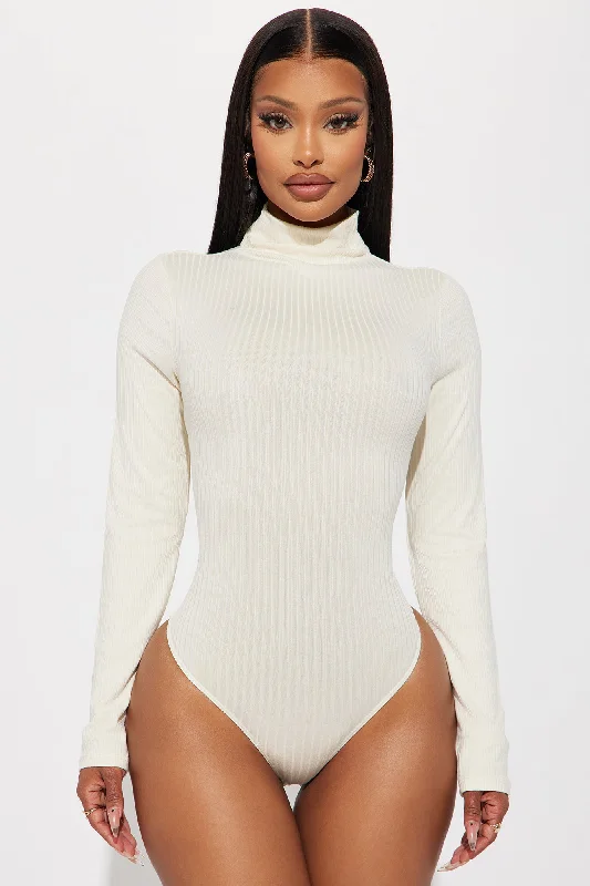 Nadia Ribbed Bodysuit - Off White