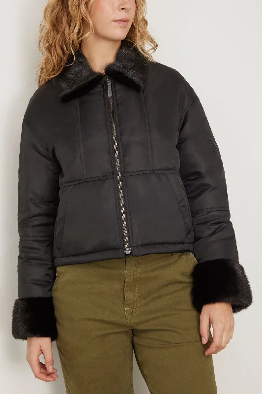 nylon-bomber-jacket-with-mink-trim-in-noir