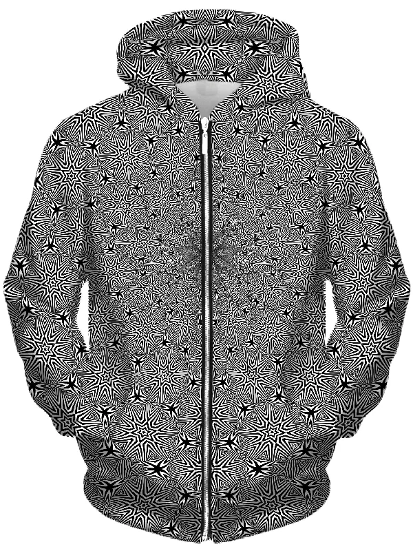 Optical Star Vortex Unisex Zip-Up Hoodie