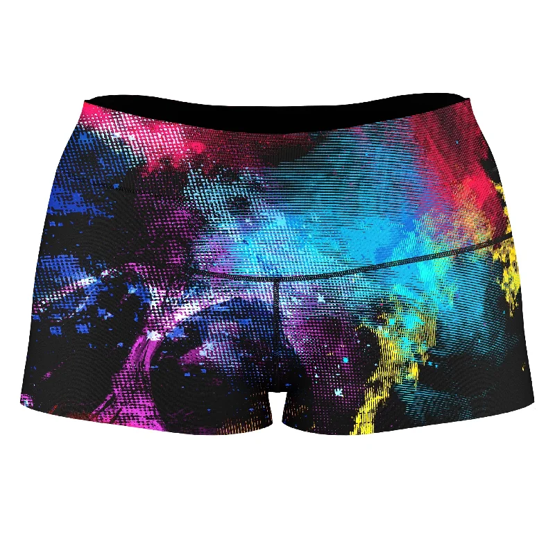 Skull 49 High-Waisted Women's Shorts