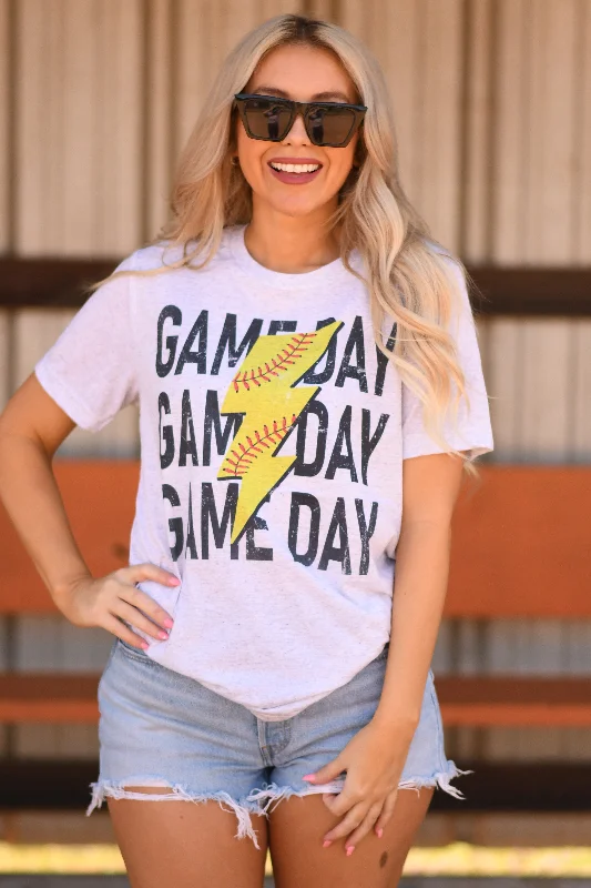 Softball Game Day Bolt Tee