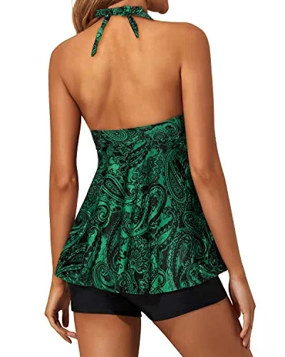 green paisley