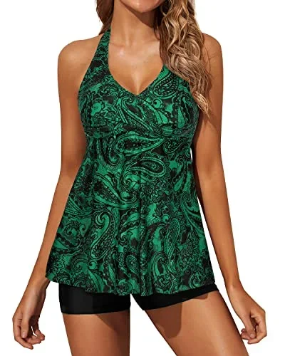 green paisley