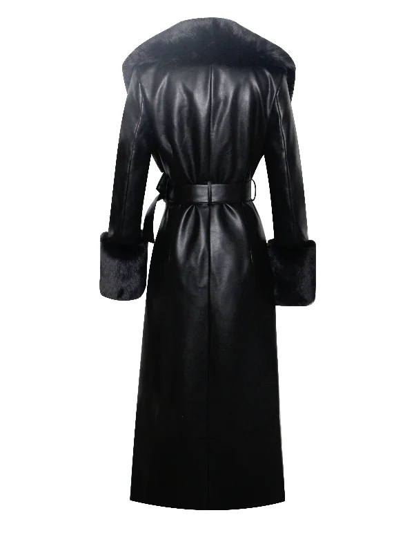 zaida-black-faux-fur-trim-black-vegan-leather-midi-coat