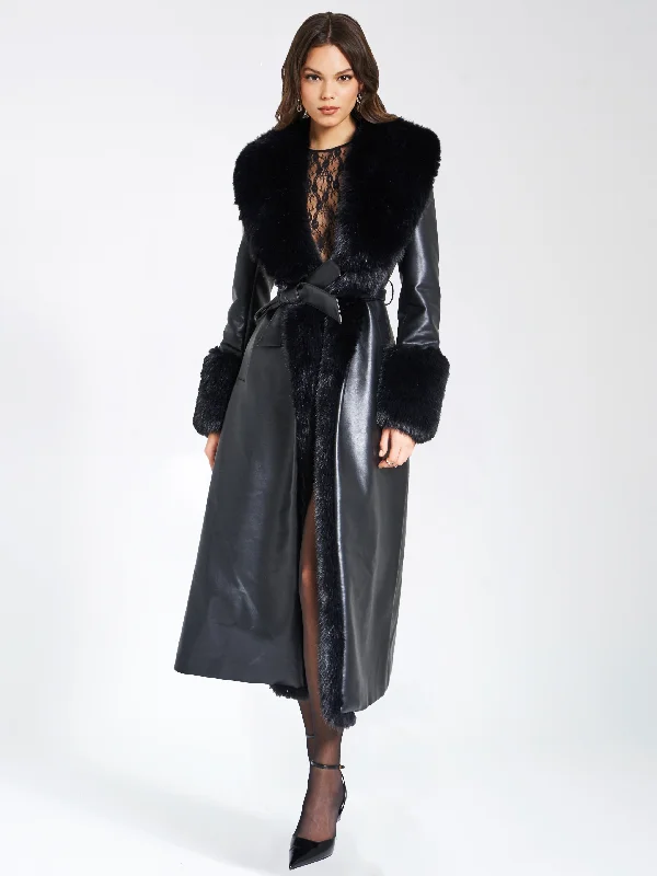 zaida-black-faux-fur-trim-black-vegan-leather-midi-coat