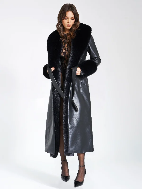 zaida-black-faux-fur-trim-black-vegan-leather-midi-coat